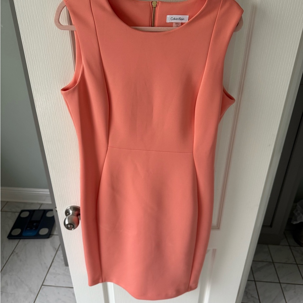 Calvin Klein Peach Mini Dress
